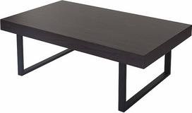 Mendler Kos T576 Kavos staliukas 40 x 110 x 60 cm MVG sertifikuotas Venge tamsios spalvos metalinės kojelės
