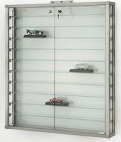 MHN kolekcionieriaus vitrina ir pakabinama vitrina 11 x 78 x 86,5 cm - rakinama stiklinė vitrina, idealiai tinkanti figūrėlėms, automobilių modeliams, "Zippo" žiebtuvėliams, OU kiaušinių figūrėlėms ir dekoracijoms - be apšvietimo