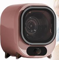 Mini skalbinių džiovyklė, 450 W stalinė džiovyklė - 2 džiovinimo režimai, energiškai efektyvi, su nerūdijančio plieno būgnu, tyliai veikianti, skirta namams ir bendrabučiams Pink