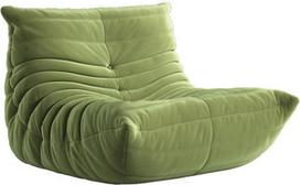 Minkšta tinginių grindų sofa, židinio kėdė, akcentas Bean Bag sofa svetainei, miegamajam, salonui, biurui, tinginių sofos kėdės, L, žalia