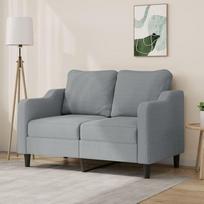 Minkštas minkštasuolis 359351 2 vietų sofa sofa 2 vietų minkštasuoliai gyvenamajam kambariui Sofa minkštasuoliai šviesiai pilka 120 cm audinys