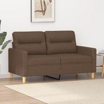 Minkštasuolis 359230 2 vietų sofa sofa 2 vietų minkštasuoliai sofos svetainei Minkštasuoliai rudos spalvos 120 cm audinys