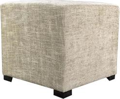 MJL baldų dizainas "Merton" kolekcija "Modern Cube Footrest 4 Button Ottoman" audiniu apmuštas "Atlas" serija "Sterling