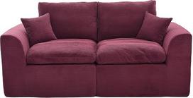 Modulinis laidas Minkšta sofa Svetainė Minimalistinis šiaurietiškas stilius Spyruoklinių putų sėdynės pagalvėlė Nuimamas užvalkalas Platūs porankiai Neslystanti bazė be surinkimo (Vyno raudona, Loveseater)