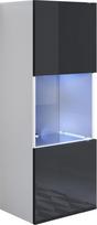 muebles bonitos Luke Model V3 pakabinama spinta 40 x 126 cm balta / juoda