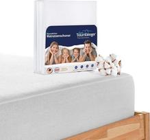 Neperšlampamas čiužinio užvalkalas ir apsauga nuo drėgmės (2 vnt.) 180 x 200 cm, "Oeko-Tex® Standard 100" medvilnė ir įtempimo tvirtinimas: Nelaikymo pagalvėlė ir čiužinio apsauga, taip pat kaip pakaitalas įdėtam čiužiniui