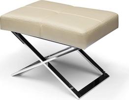 NEUERRAUM Bauhaus odinė taburetė Cream Beige