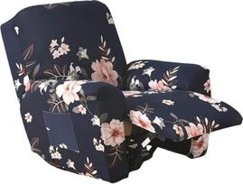 NILUOH Saulės gultas Slipcover Stretch Spausdintas su šonine kišenė Sofa Sofa Couch Cover Neslystantis baldų apsauga su elastinga apačia 43cm