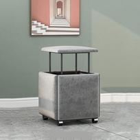 NYDCTHOM Sukraunama sofa kėdė taburetė Kombinuotas 5-in-1 sėdynės kubas Kojinė Kvėpuojanti flanelė Kojų atrama Namų aksesuarai Kūrybinė kubo sofa