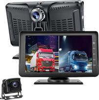 OBEST AHD atbulinės eigos kamerų rinkinys su 2 kameromis, 170° plataus kampo vaizdu, 1080P atbulinės eigos kamerų rinkinys su 7 colių monitoriumi, dviejų kanalų stebėjimo sistema, skirta sunkvežimiams, kemperiams ir nameliams ant ratų