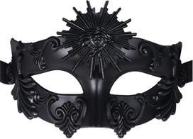 OIDEA Herren Venezianische Maske Augenmaske: Punk Kostüm Maskerade griechische Steampunk Leicht angenehm Kostüm Maske für Halbmaske Maskenball Maskerade Phantom der Oper Gold Schwarz Bronze