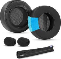 Pakaitinės ausų pagalvėlės su aušinimo geliu, suderinamos su "Corsair Virtuoso RGB Wireless SE XT" žaidimų ausinėmis, "Ice Silk" ausų pagalvėlės, didelio tankio atminties putos