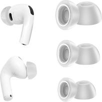 Pakaitiniai "AirPods Pro 3" ausinių antgaliai, minkštos atminties putų ausinės "AirPods Pro" 3 kartos ausinėms, be silikoninio spausdinimo, neslystančio dizaino, tinka įkrovimo dėklui, 3 poros (S/M/L, pilka)