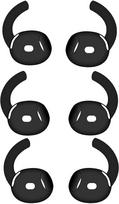 Pakaitiniai "Airpods 4" ausinių antgaliai, itin plonos silikoninės "Airpods 4" ausinės, netelpa įkrovimo dėkle (juodos spalvos), 3 poros: