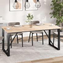 Pakaitinis valgomojo stalo stalviršis 180 x 90 x 1,7 cm, 4 vnt., stačiakampė medinė lenta, kavinės, kavos staliukas, restoranas, šoninis staliukas, ruda, pušies masyvo mediena