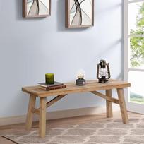 Pjūklo ilgas medinis suolas 43 colių Ūkio įėjimo suolas gyvenamajam kambariui Valgomasis kambarys Rustic Entrance Benches Bench Solid Wood Handmade Natural