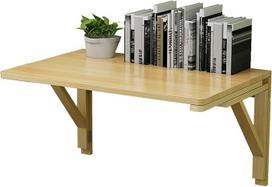 Plaukiojantis sulankstomas stalas Sienoje montuojamas erdvę taupantis kompiuterio stalas su aparatūros priedais (100x60 cm)
