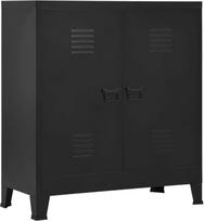 Pramoninė sandėliavimo spinta juoda 90 x 40 x 100 cm Sandėliavimo šlaitai Sodo spinta Sandėliavimo spinta Highboard spinta Plieninė spinta