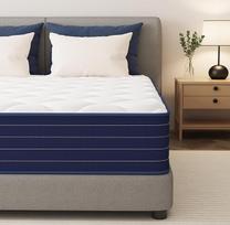 PurrJoys Guoliavietė 4FT6 160 x 190 x 20 cm - 8 Pollici Memory Foam al Gel - Ortopedico a 7 Zone - Ibrido a Molle Insacchettate - Rigidità Media - Guoliavietė 160 x 190 cm