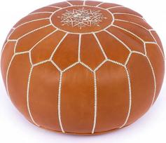Rausvas marokietiškas pufas "Pouffe" dangtelis