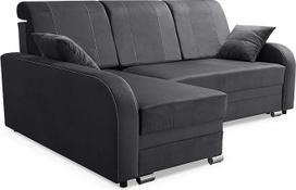Robin BARL Kampinė sofa su miego funkcija, Sofa su miego funkcija, Sofa lova su patalynės dėže ir pagalvėle, Laisvai pastatoma kampinė L formos sofa