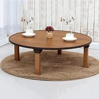 Runder faltbarer Tee-Couchtisch im japanischen Stil, niedriger Tisch zum Sitzen, Esstisch, Arbeitszimmer, Schreibtisch, kleiner Schreibtisch für Schlafzimmer, Erkerfenster, Teestube, 80 x 30 cm