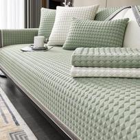 Rutschfester Sofabezug, 70 x 210 cm, Couchschutz, Decke, stilvoller Möbel-Schonbezug, gemütlich, Wohnzimmerdekoration, Sofa, Sitzkissenschutz, Grün