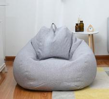 S/M/L Tingus sofos dangtelis Kėdės be užpildo Lininis audinys Lounger Seat Bean Bag Pouf Puff Couch Tatami Gyvenamasis kambarys baldų dangtelis