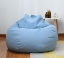 S/M/L Tingus sofos dangtelis Kėdės be užpildo Lininis audinys Lounger Seat Bean Bag Pouf Puff Couch Tatami Gyvenamasis kambarys baldų dangtelis