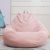 S/M/L Tingus sofos dangtelis Kėdės be užpildo Lininis audinys Lounger Seat Bean Bag Pouf Puff Couch Tatami Gyvenamasis kambarys baldų dangtelis