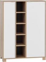 Schildmeyer Anouk 701766 Aukštoji lenta Medienos medžiaga Šviesus ąžuolas Kreidos balta 89,6 x 39 x 122,4 cm