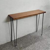 Schmaler Konsolentisch, Beistelltisch Schmal, Flur Regal Schmal für Wohnzimmer, Foyer, Tisch Schmal mit Haarspangenbeinen(120x20x80cm/47x8x31in)