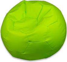 Sėdynės pagalvėlė Futbolo kamuolys 70 cm skersmens kamuolio formos su EPS karoliukų užpildu Šviesiai žalia spalva