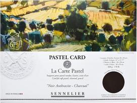 Sennelier La Carte 40 x 27,9 cm vienspalvė pastelinių kortelių dėžutė, anglis