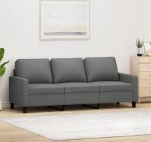 ShGaxin 3 vietų sofa tamsiai pilka 180 cm audinys, Sofos ir kušetės, Sofa svetainė, Sofa paauglių kambariui, Sofa poilsiui, Sofa miegamajam, Miegamojo sofa, Minkšta sofa 359172