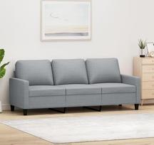 ShGaxin 3-Sitzer-Sofa Hellgrau 180 cm Stoff, Sofos ir sofos, Sofa Wohnzimmer, Sofa Für Jugendzimmer, Relaxsofa, Sofa Für Schlafzimmer, Polstersofa 359171