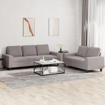 ShGaxin 3201905 2 dalių sofos komplektas Taupe audinys, poilsio sofa, sofos ir kušetės, poilsio sofa, sofa svetainei, sofa su miego funkcija