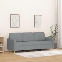 ShGaxin 359486 3 vietų sofa, šviesiai pilka, 180 cm audinys, poilsio sofa, sofos ir kušetės, poilsio sofa, svetainės sofa, sofa su miego funkcija