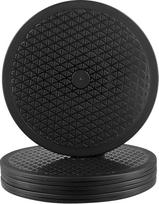 SINJEUN Lazy Susan 12" 360° kampu besisukantis monitoriaus stovas, skirtas augalų modeliams, amatams, juodas (4 vnt.)