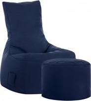 SITTING POINT only by MAGMA Brava Swing Bean Bag Set + Taburetė Denim Blue