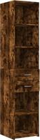 SKM Highboard Smoked Oak 40 x 42,5 x 185 cm Medienos medžiaga, Baldai, Spintos, Spintelės, Spintelės, Rudos spalvos, 36,8 kg, 3281445