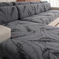 Sofos dangtelis Plaunamas sofos Slipcovers už 3 pagalvėlės Sofa Pet draugiškas L formos sofos apsaugininkas lapų spausdinimo dangteliai šunims vaikams