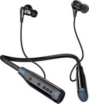 SOPPY ausinės ant kaklo su "Bluetooth 5.0" ir 120 valandų veikimo trukme, belaidės ausinės su mikrofonu, IPX5 ausinės bėgimui, magnetinės ausinės, lengvos ausinės su išmaniosiomis funkcijomis