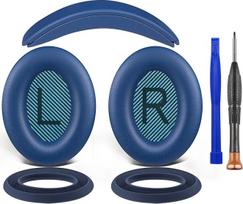 SOULWIT "Bose SoundTrue Around-Ear II" (Sound True AE2) ausinių pakaitinis rinkinys, ausų pagalvėlės + galvos juosta + silikoninis apsauginis dėklas