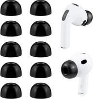 SOULWIT atminties putų ausų kištukai, skirti "AirPods Pro 3" (3 kartos 2025), "Pro3" ausų kištukų priedai (juodi/XS)