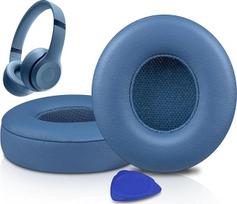 SOULWIT pakaitiniai ausų pagalvėlės "Beats Solo 4" belaidėms ausinėms, "Solo4" pakaitinės pagalvėlės su minkšta baltymine oda, didelio tankio triukšmo izoliacijos putos, ypač storos