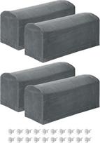 sourcing map Stretch Armrest Covers Polyester Soft Armchair Slipcovers Couch Recliner Armrest Cover with Swivel Pins for Chair Sofa Deep Grey 4 Pack