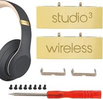 Studio 3 Scharnier-Kopfbügelverbinder, Ersatz-Metall-Reparaturteile, kompatibel mit Beats Studio 3.0 kabellosen Over-Ear-Kopfhörern, Kopfband, Metall, klappbarer Scharnier-Clip, Abdeckstift