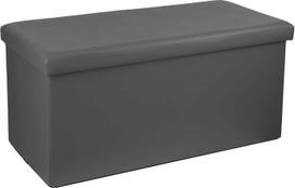 Sulankstoma taburetė Double PVC Grey
