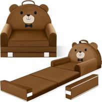 Sulankstoma vaikiška kėdutė, lova, vaikiška sofa, sulankstoma vaikiška kėdutė, 2 in 1 mini kušetė, 150 cm, minkštas krištolinis aksomas, vaikiška žaidimų sofa miegamajam, svetainei, žaidimų kambariui